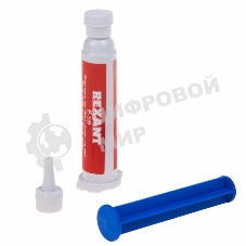 Флюс-гель для пайки Rexant, паяльная кислота, 12 мл, техно-шприц, блистер