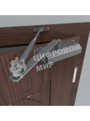 Доводчик дверной для установки на дверь весом до 65 кг