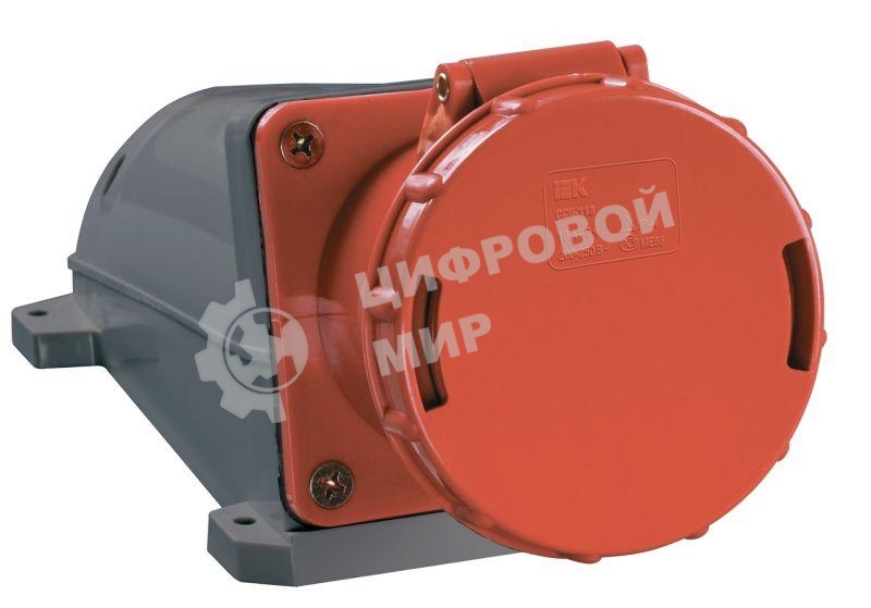 Розетка IEK PSR12-063-5 135 стационарная 3Р + РЕ+ N 63А 380В IP54 IEK