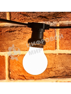 Лампа светодиодная филаментная Rexant Груша A60 11.5 Вт 1320 Лм 2700K E27 матовая колба