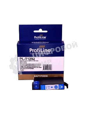 Картридж струйный ProfiLine PL-T1292 для принтеров Epson Stylus SX230/SX235/SX420/SX425/SX430/SX435/SX438/SX440/SX445/SX525/SX535/SX620/Stylus Office B42/BX305/BX320/BX525/BX535/BX625/BX630/BX635/BX925/BX935/WorkForce 7015/7515/7525 с чернилами Cyan