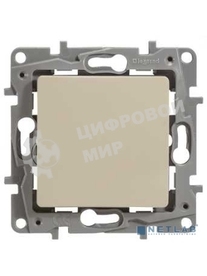 Выключатель с подсветкой, на винтах ETIKA 10АХ слоновая кость