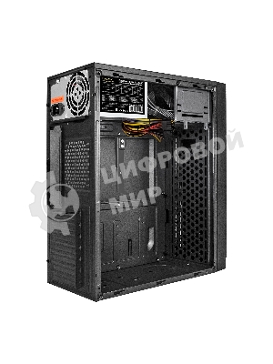 Компьютерный корпус Minitower ExeGate EX291141RUS BAA-105-01AAA400 (mATX, БП AAA400 с вент. 8см, 2*USB, аудио, черный)