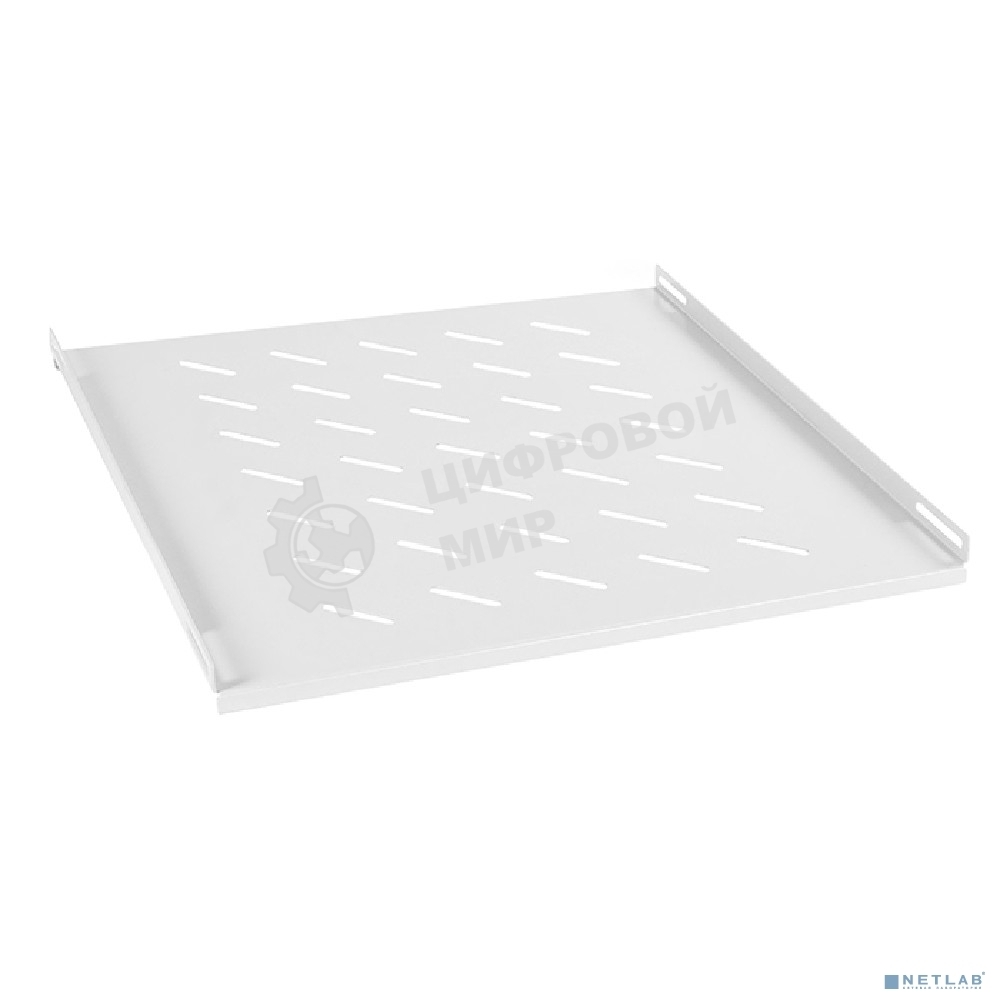 Полка Cabeus, стационарная, 1U, 35х495х600 мм (ВхШхГ), для шкафов глубиной 800мм, с комплектом крепежа, серый