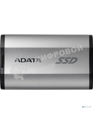Внешний SSD ADATA SD810, 1TB, USB 3.2 Gen 2x2 Type-C, R/W 2000/2000, серебристый