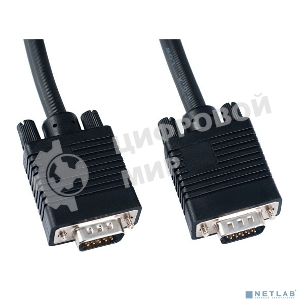 Кабель PERFEO VGA/SVGA вилка - VGA/SVGA вилка, с ф/фильтрами, 3 м. (V7002)