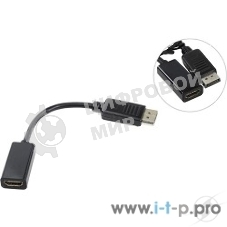 Кабель-переходник DP --> HDMI-F 0.2m, Telecom (TA553)