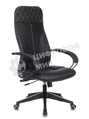 Кресло Бюрократ CH-608/ECO черный, экокожа