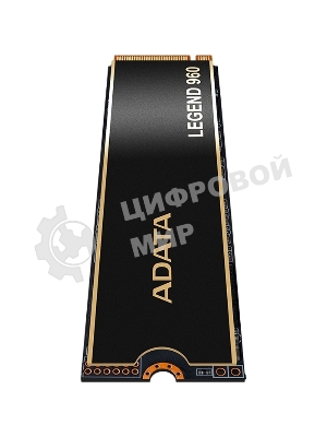 Накопитель SSD ADATA LEGEND 960, 4Tb, PCIe 4.0 x4, M.2 2280, NVMe, R/W 7400/6800, с радиатором