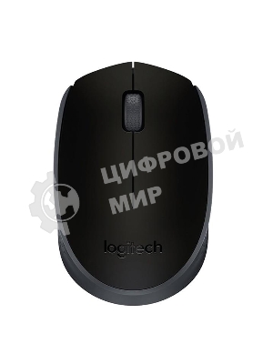 Мышь беспроводная Logitech M171 черный/серый, 1000 dpi, радиоканал, USB, кнопки - 3