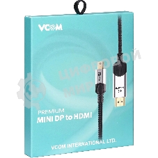 Кабель-переходник miniDisplayPort M-> HDMI M 4K@60Hz 1,5 м VCOM