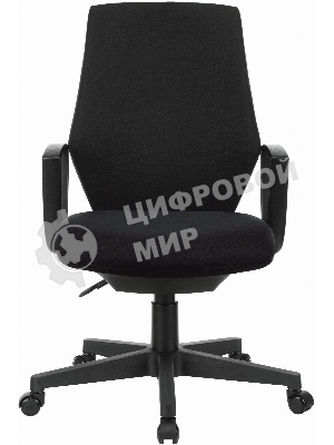 Кресло Бюрократ CH-545 черный, экокожа, 120 кг, механизм качания