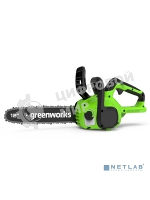 Цепная пила аккумуляторная GreenWorks GD24CS30K2, 24V, 30см, бесщеточная, c АКБ 2 А·ч и ЗУ (2007007UA)