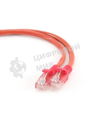 Патч-корд UTP Cablexpert cat.5e, 0.5м, литой, многожильный, красный