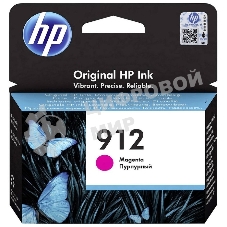 Картридж струйный HP 912 3YL78AE пурпурный (315стр.) для HP OfficeJet 801x/802x