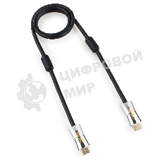 Кабель Cablexpert HDMI, серия Platinum, 1 м, v2.0, M/M, позол.разъемы, металлический корпус, ферритовые кольца, блистер