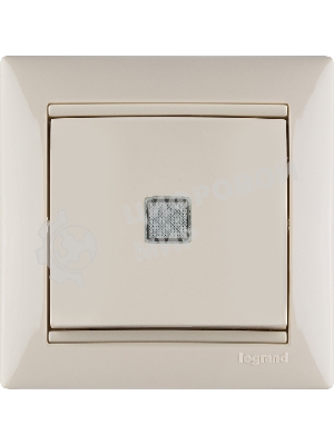 Выключатель Legrand 774310 Valena 10А c подсветкой, сл. кость
