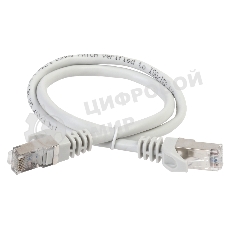 Коммутационный шнур (патч-корд) ITK PC01-C5EFL-1M, cat.5e FTP, LSZH, 1м, серый