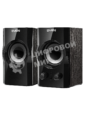 Акустическая система SVEN SPS-606, черный, акустическая система 2.0 (мощность 2x3 Вт(RMS))