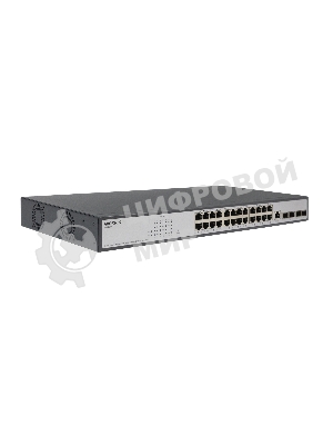 Коммутатор ORIGO Managed L3 Switch 24x1000Base-T PoE, 4x10Gbase-X SFP+, PoE Budget 370W, RJ45 Console, 19