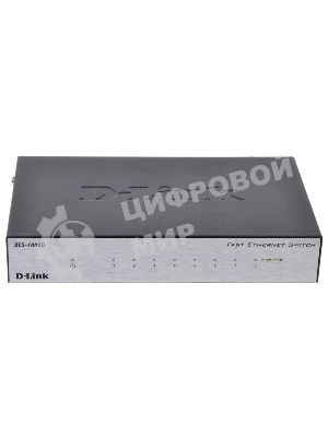 Коммутатор неуправляемый с 8 портами 10/100Base-TX D-Link DES-1008D/(K2A/K3A)RU/J1A/J2A/L2A/L2B