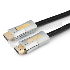 Кабель Cablexpert HDMI, серия Platinum, 1 м, v2.0, M/M, позол.разъемы, металлический корпус, ферритовые кольца, блистер