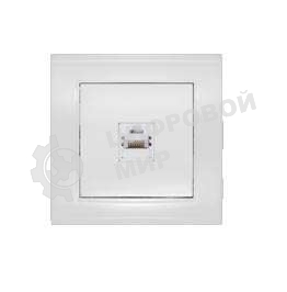 Розетка компьютерная 1-м СП Бриллиант бел. UNIVersal 7947601