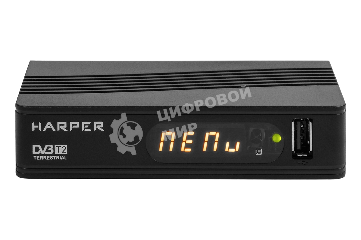 Ресивер DVB-T2 Harper HDT2-1514,черный