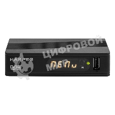 Ресивер DVB-T2 Harper HDT2-1514,черный