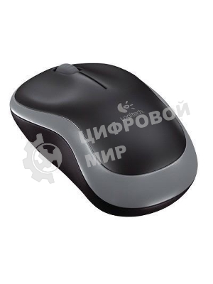 Мышь беспроводная Logitech M185 серый/черный, 1000 dpi, радиоканал, USB, кнопки - 3