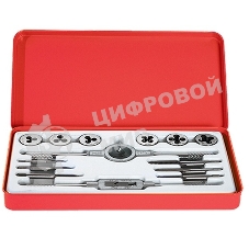 Набор метчиков и плашек Matrix MASTER М3 - М10, 14 предметов