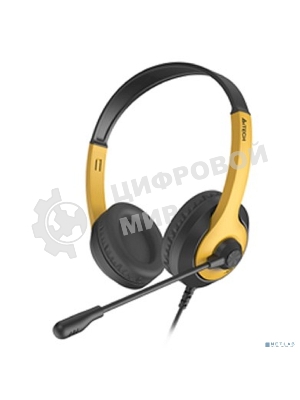 Гарнитура A4Tech Fstyler FH100U желтый/черный, проводная