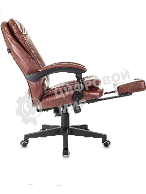 Кресло Бюрократ T-9950MSG-F/BROWN-PU коричневый, экокожа