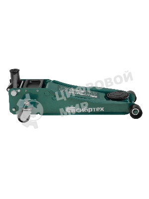 Домкрат гидравлический подкатной Сибртех, 3 т, 85-490 мм, быстрый подъем, низкий подхват, проф.