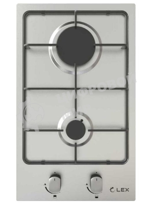 Газовая варочная панель LEX GVS 320 IX1000/3000Вт 2конфорки нерж.сталь