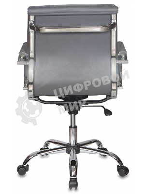 Кресло Бюрократ CH-993-Low/grey серый, экокожа