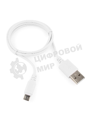 Кабель USB2.0 Pro Cablexpert CC-mUSB2-AMBM-1MW, AM/microBM 5P, 1м, экран, белый, пакет