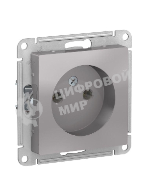 Механизм розетки 1-м СП AtlasDesign без заземл. 16А алюм. SchE ATN000341