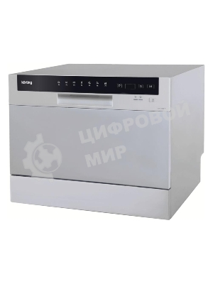 Посудомоечная машина Korting KDF 2050 S, серебристый, 55 см, 6 компл., 49 дБ, класс A+