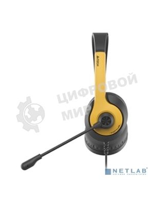 Гарнитура A4Tech Fstyler FH100U желтый/черный, проводная