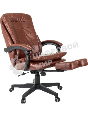 Кресло Бюрократ T-9950MSG-F/BROWN-PU коричневый, экокожа