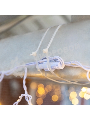 Хомут-стяжка кабельная нейлоновая Rexant 450 x4,8 мм, белая, упаковка 100 шт.