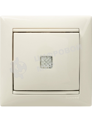 Выключатель Legrand 774310 Valena 10А c подсветкой, сл. кость