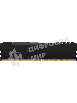 Оперативная память Kingston Fury Beast, DDR4, 8GB (1x8GB), 3600MHz, CL17, DIMM, с радиатором, черны