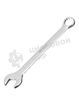 Набор ключей комбинированных Stels 8 - 19 мм, 8 шт., CrV, матовый хром