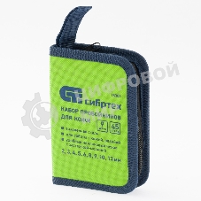 Набор пробойников Сибртех для кожи 2; 3; 4; 5; 6; 8; 9; 10; 13 мм, 9 шт, чехол