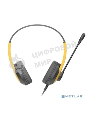 Гарнитура A4Tech Fstyler FH100U желтый/черный, проводная