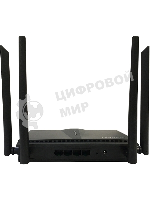 Двухдиапазонный Wi-Fi 6 маршрутизатор AX1800, 1x1000Base-T WAN, 3x1000Base-T LAN, 4 внешние антенны 5 dBi