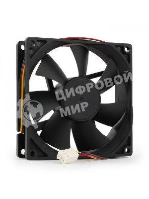 Вентилятор для корпуса Gembird черный, 90 мм, 2500 об/мин, 26 дБ, 3 pin