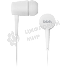 Проводные наушники BBK EP-1002S белый, вкладыши